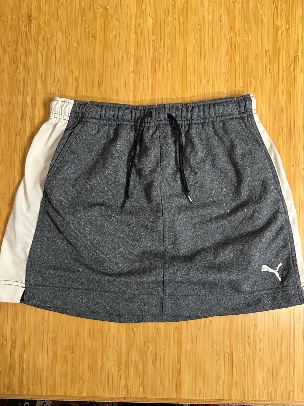 Puma Gray Mini Skirt with White Side Panels